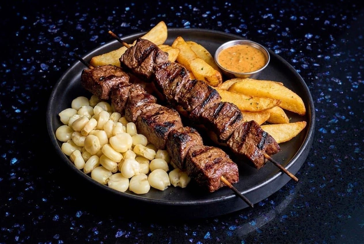 2 Beef Heart Anticuchos