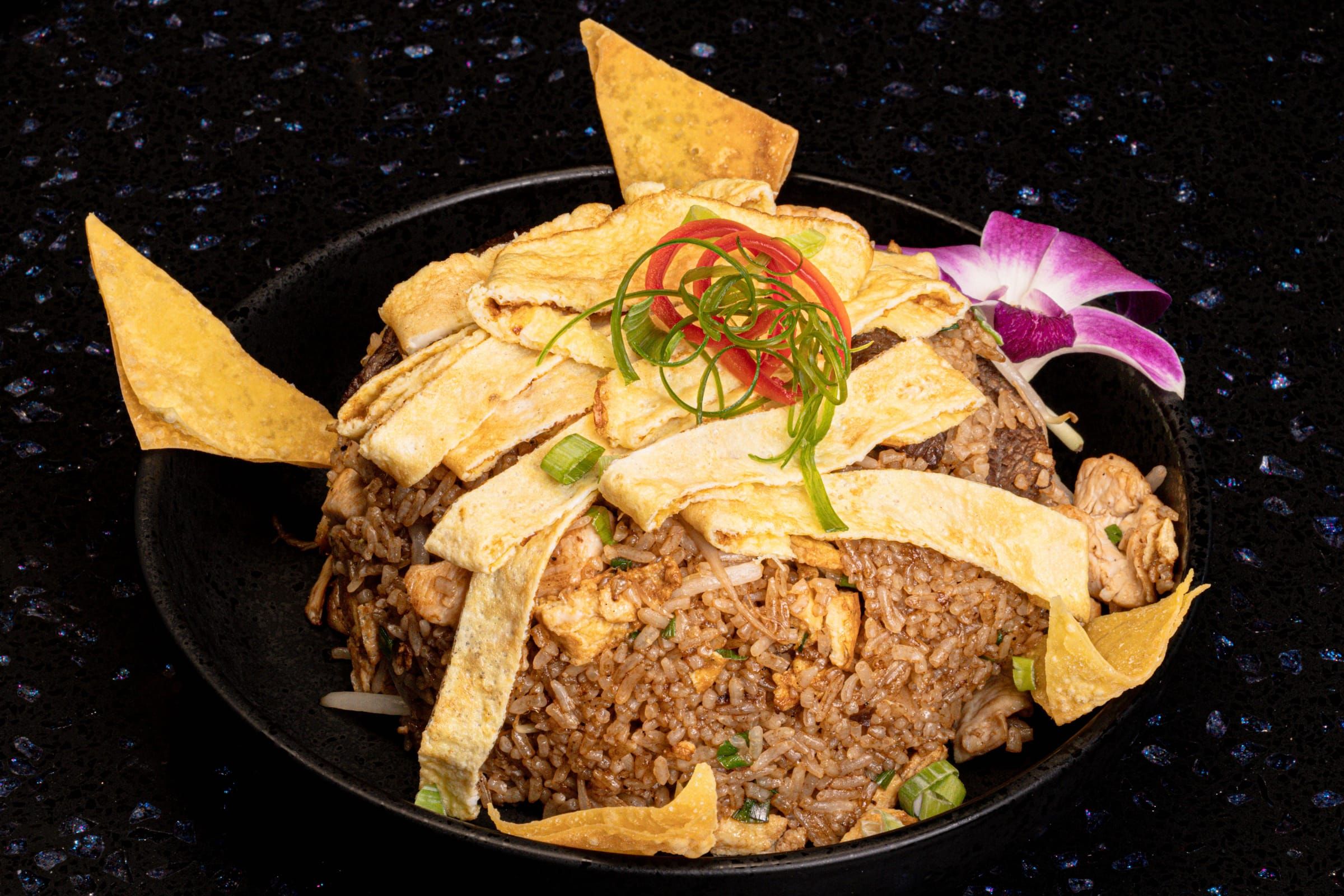 Beef chaufa, Peruvian fried rice