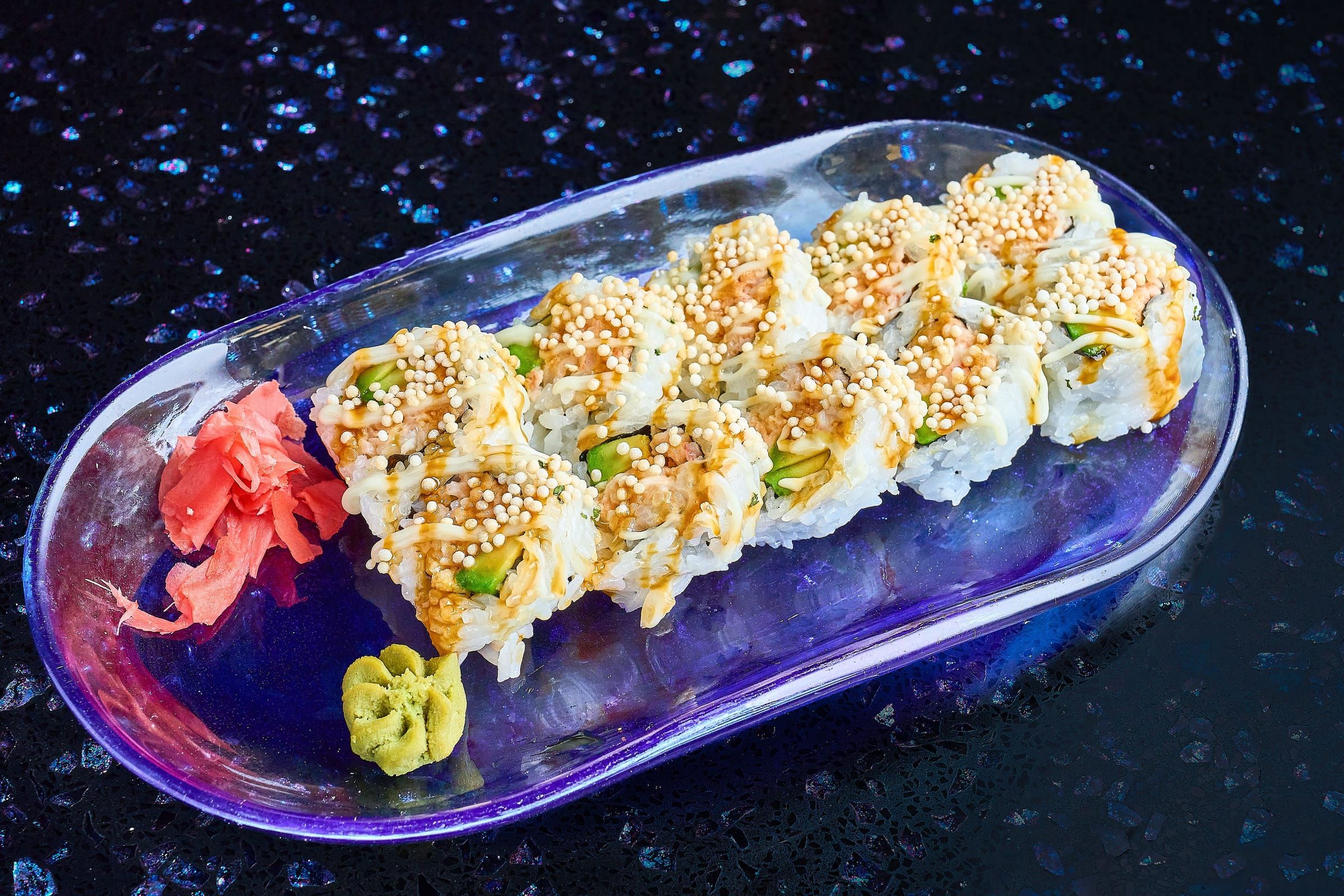 Lobster avocado crunch roll