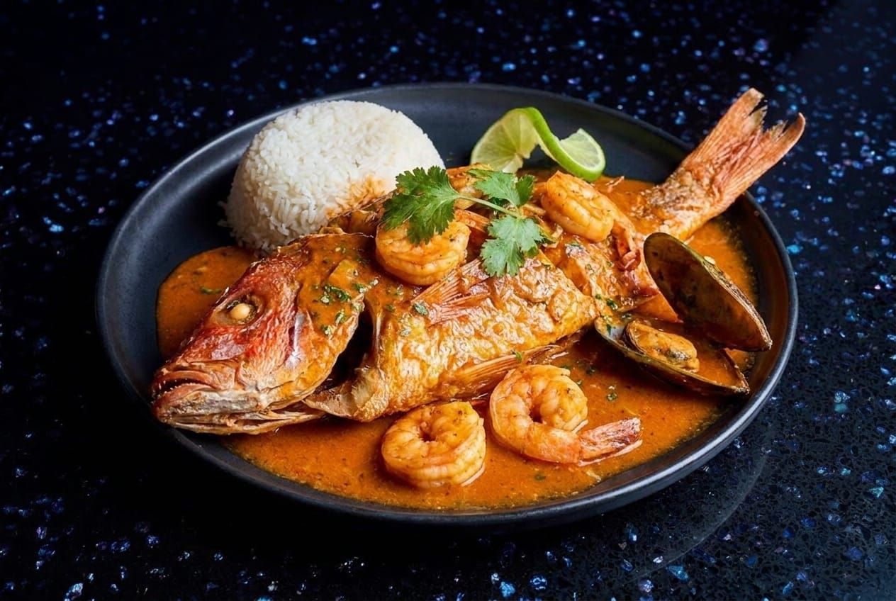Red Snapper in Seafood Sauce