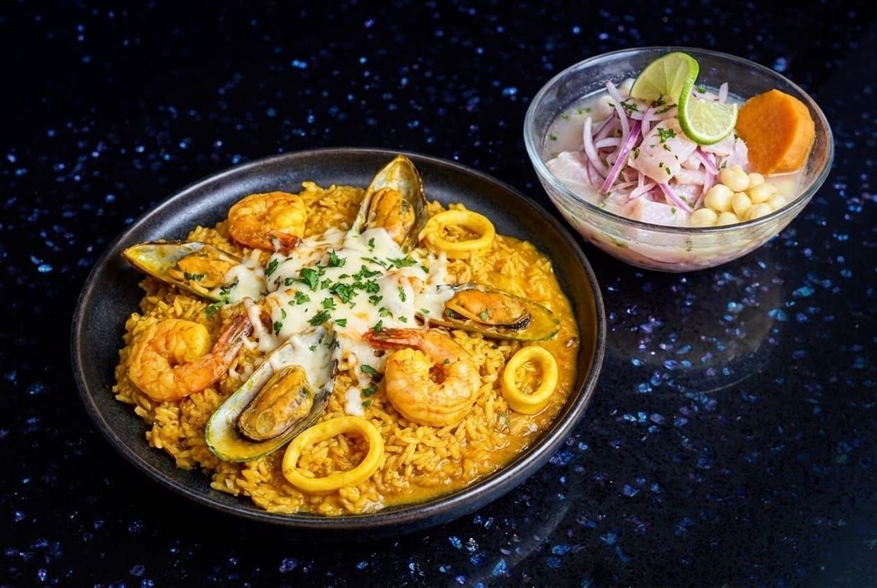 Seafood Rice with Ceviche